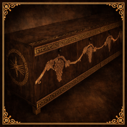 Antiker Sideboard mit griechischem Muster(1)