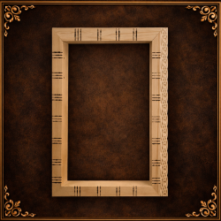 Dekorativer Holzrahmen mit keltischen Knoten